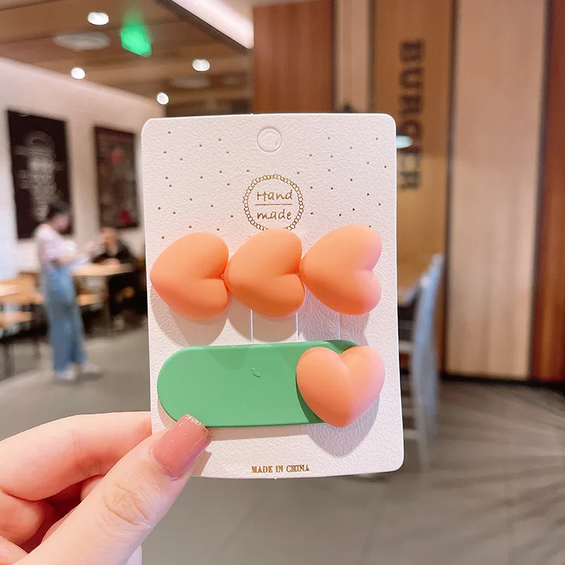 

Princess Candy Color Lovely Children's Hairpin Cute Little Girl Plaid Butterfly Hair Clips for Children Kids Baby Accessories