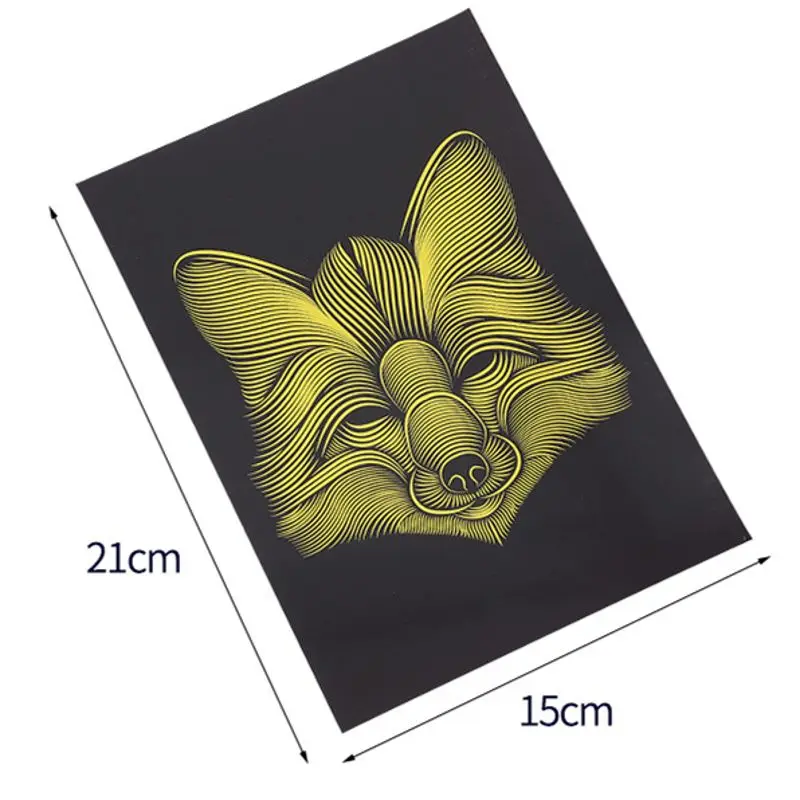 

4pcs Insect Scratch Paper Art Set for Kids for Boys Girls Birthday Party Game