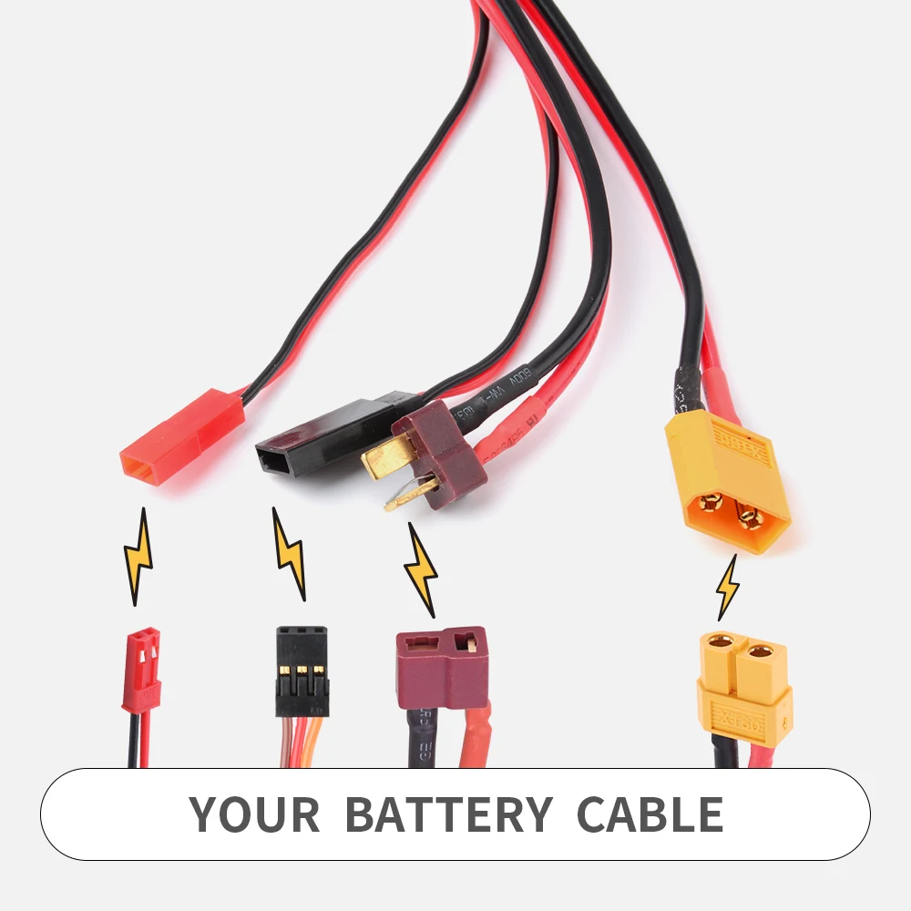 Кабель XT60 4 в 1 адаптер для зарядки аккумулятора Подходит T Plug JST Futaba | Игрушки и