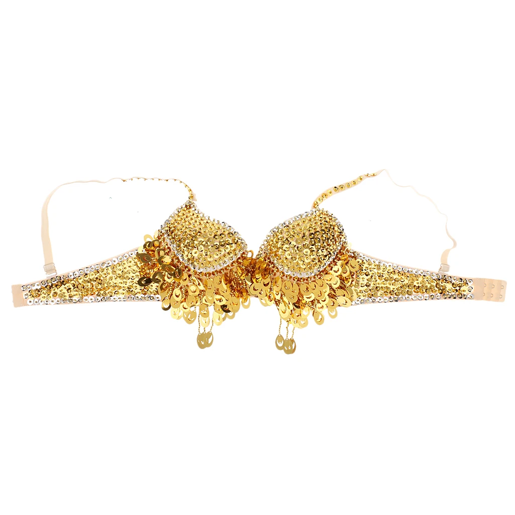 

Bra Top Belly Samba Dancing Costume Tassels Dance Shiny Bra Belly Dance Wear Costume Women Sexy Belly Dance Sequin Beaded