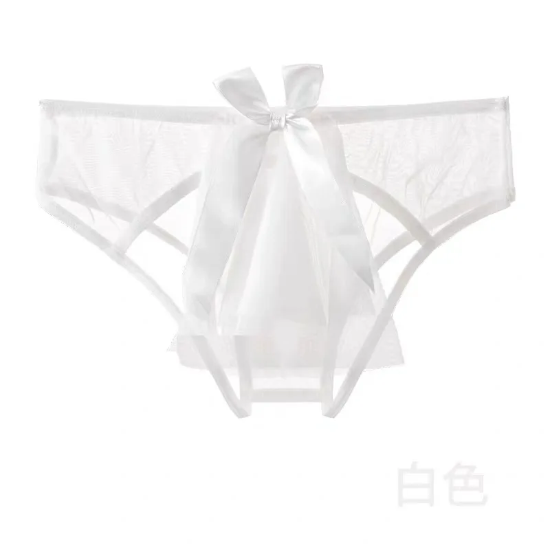 

Sexy Panties Ladies Buttocks Transparent Mesh Hollow Detachable Panties Low Waist Women's Panties 2021 New Female Bikini