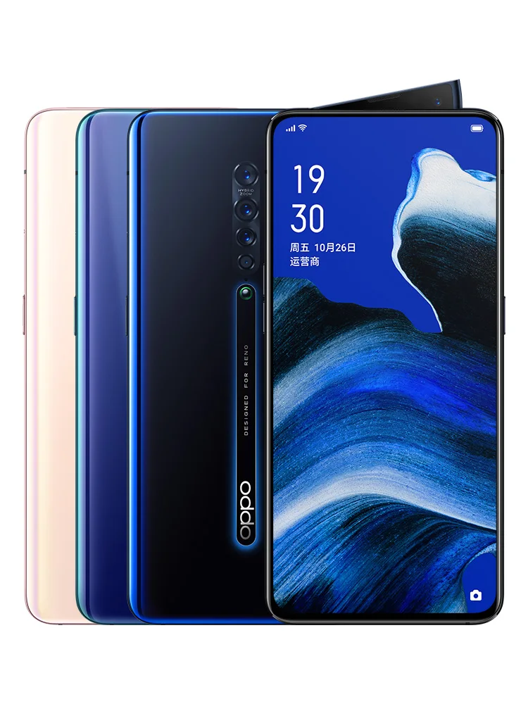 Oppo Reno 2 20x zoom мобильный телефон Snapdragon 730 6," 2400X1080 8 ГБ ОЗУ 128 Гб ПЗУ 5 камер VOCC 3,0 отпечаток пальца - Цвет: 8gb 128gb night blue