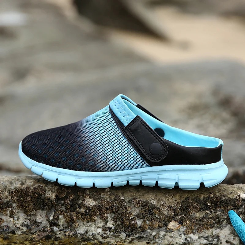 

Summer Shoes Men Sandals colorful couples Beach Slippers Men Sneakers Clogs Men breathable Sandalias Zapatos Hombre Size 36-46