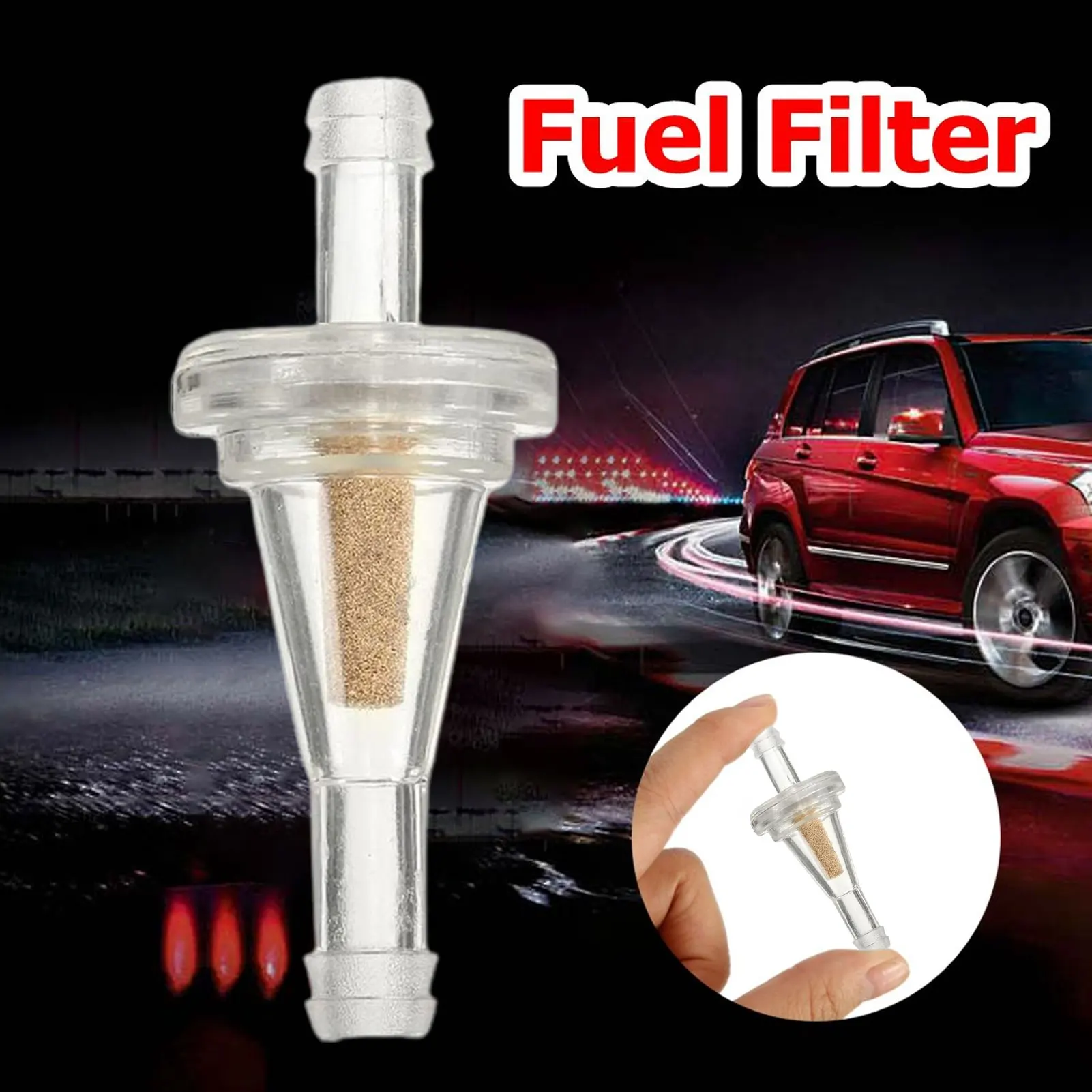 10 шт. универсальный мотоцикл встроенный газовый топливный фильтр для ATV
