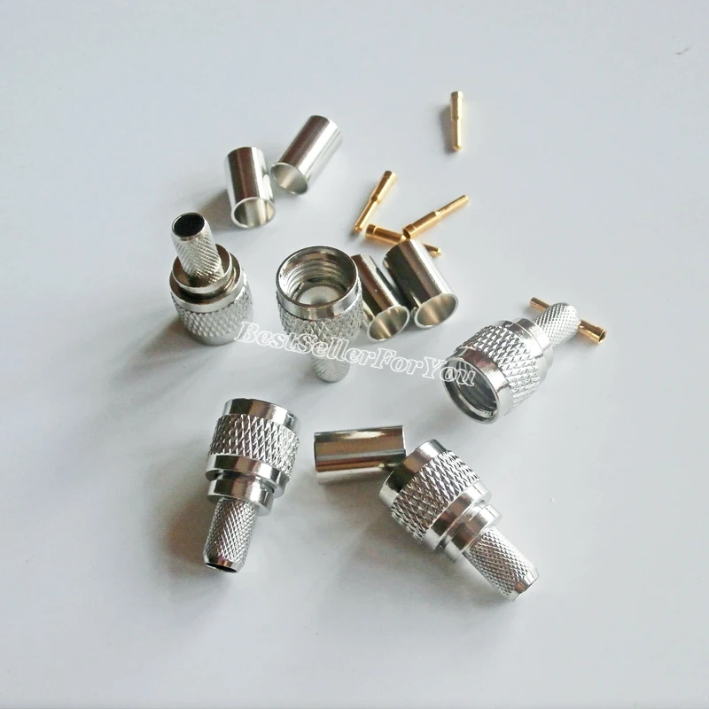 10 шт. мини UHF MINIUHF УВЧ Штекерный обжим для фотокабеля RG8X LMR240 радиочастотный