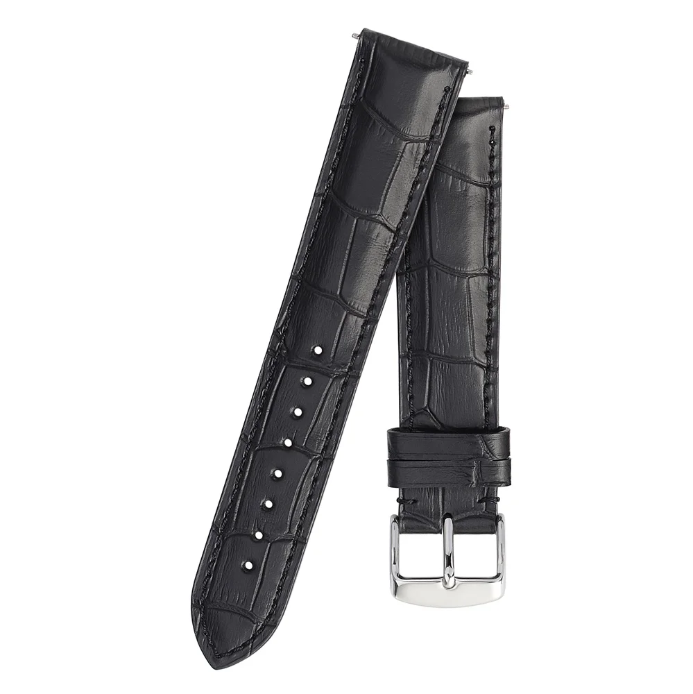 Anbeer ремешок для часов 18 мм 20 22 Италия телячья кожа быстросъемный пружинный мужчин