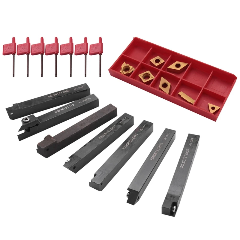 

12Mm Solid Carbide Inserts Holder Boring Bar Dcmt Ccmt With Wrenches For Cnc Lathe Turning Tools Lathe Cutter Lathe Tools