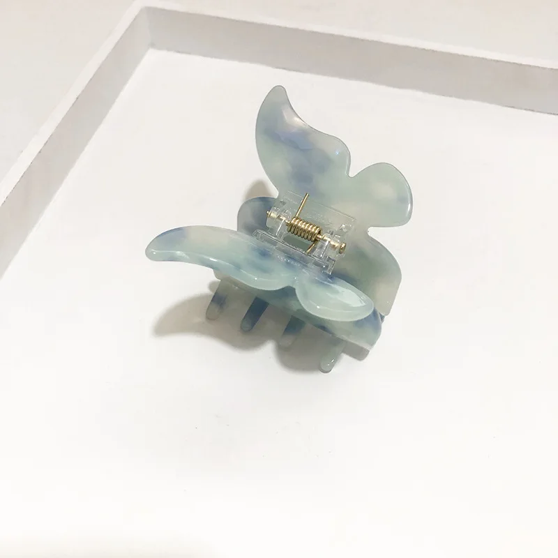 

2021 Acetate Butterfly Shape Hair Claws Crab Women DIY Styling Tools Mini Small Hair Clips Hairpin Barrettes Hair Accessories