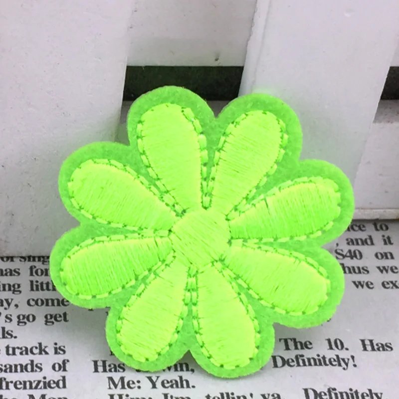 Вышитые нашивки цветы для одежды железные ювелирные изделия DIY Ручная работа