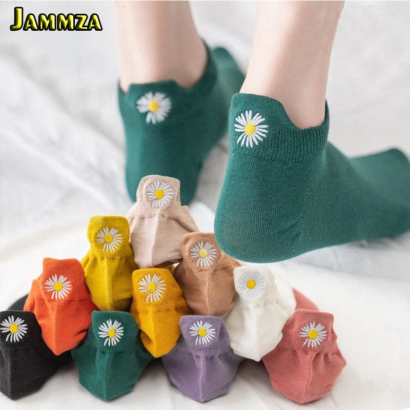 5 пар/лот Сезон весна лето Носки для женщин и мужчин с вышитым рисунком выражения
