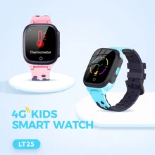 LT25 4G Smart Watch For Kids Gift Video Call Waterproof GPS LBS WIFI Tracker Thermometer Mobile Watch Voice Chat Wearable Device