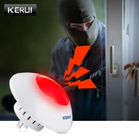 kerui j009 indoor siren 433mhz high quality wireless flash horn red light 110db loud siren for home security alarm system kits