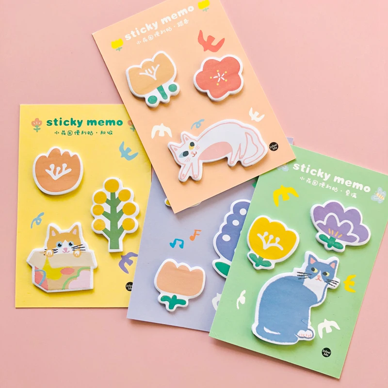 1X хороший день кошка и цветочные сады блокноты канцелярские блокноты|Блокноты| |