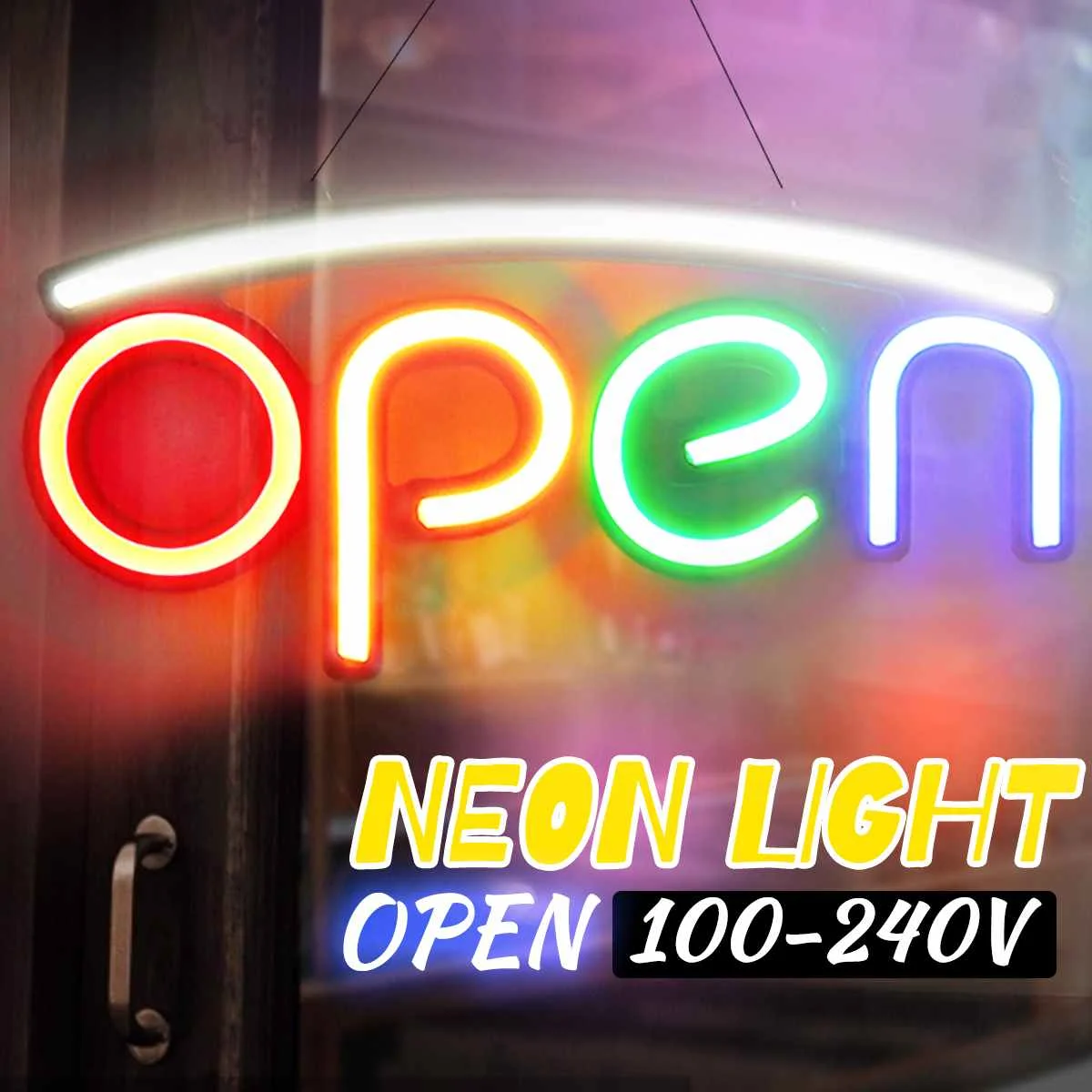 

110-240V OPEN LED Neon Sign Light Beer Bar Pub Shop Club Coffee Store Note Wall Decor