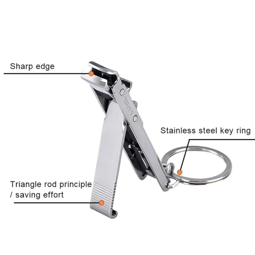 

EDC Ultra-thin Stainless Steel Foldable Hands Toe Nail Clippers Cutter With Nail File Pedicure Manicure Tools/