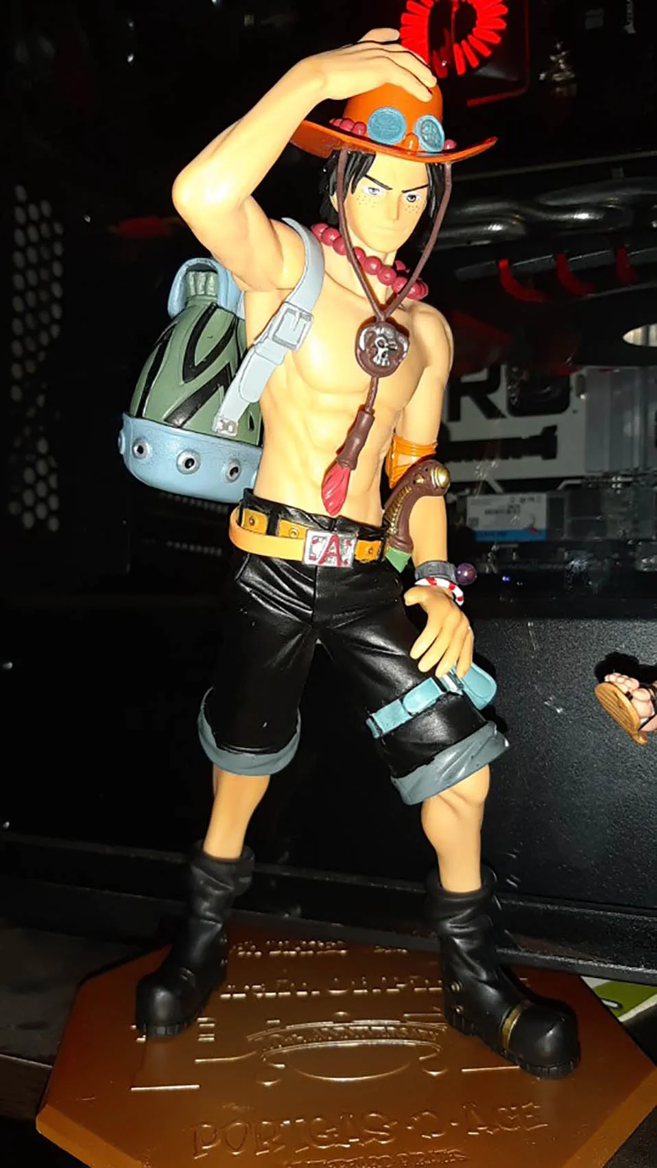 23 см японского аниме one piece Portgas D Ace ПВХ Фигурки игрушки юбилей специальный ver Portgas D Ace украшения модель игрушки