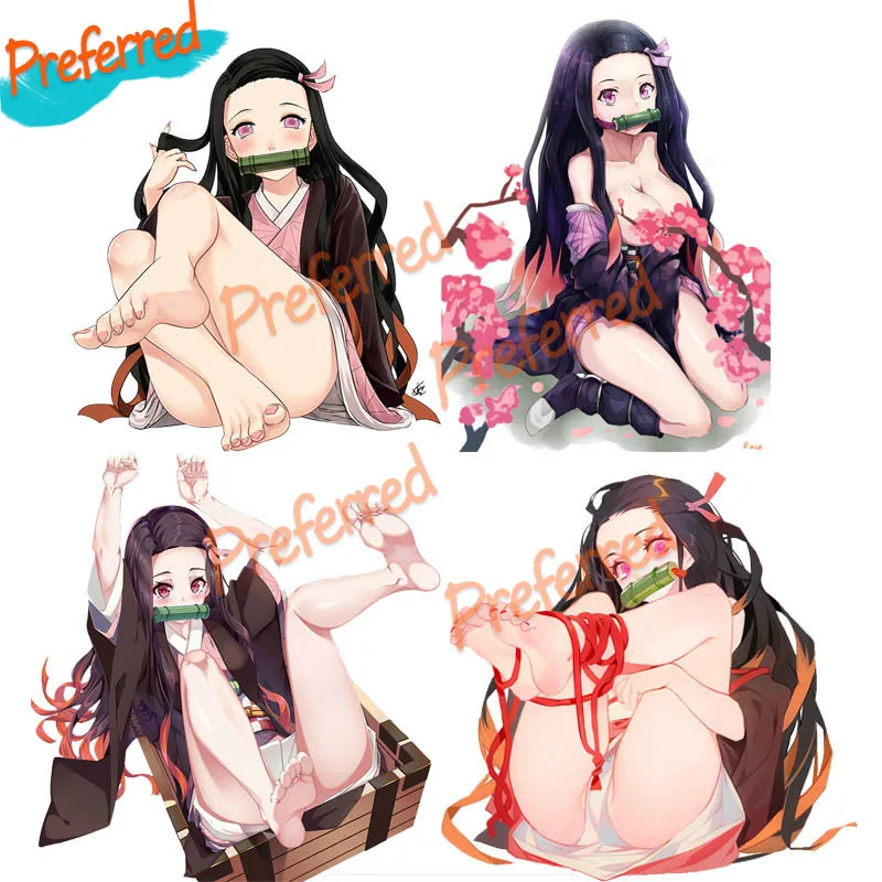 

Kimetsu No Yaiba Nezuko Demon Slayer Anime Girl Decal Motocross Racing Laptop Helmet Trunk Wall Vinyl Car Sticker Die Cutting