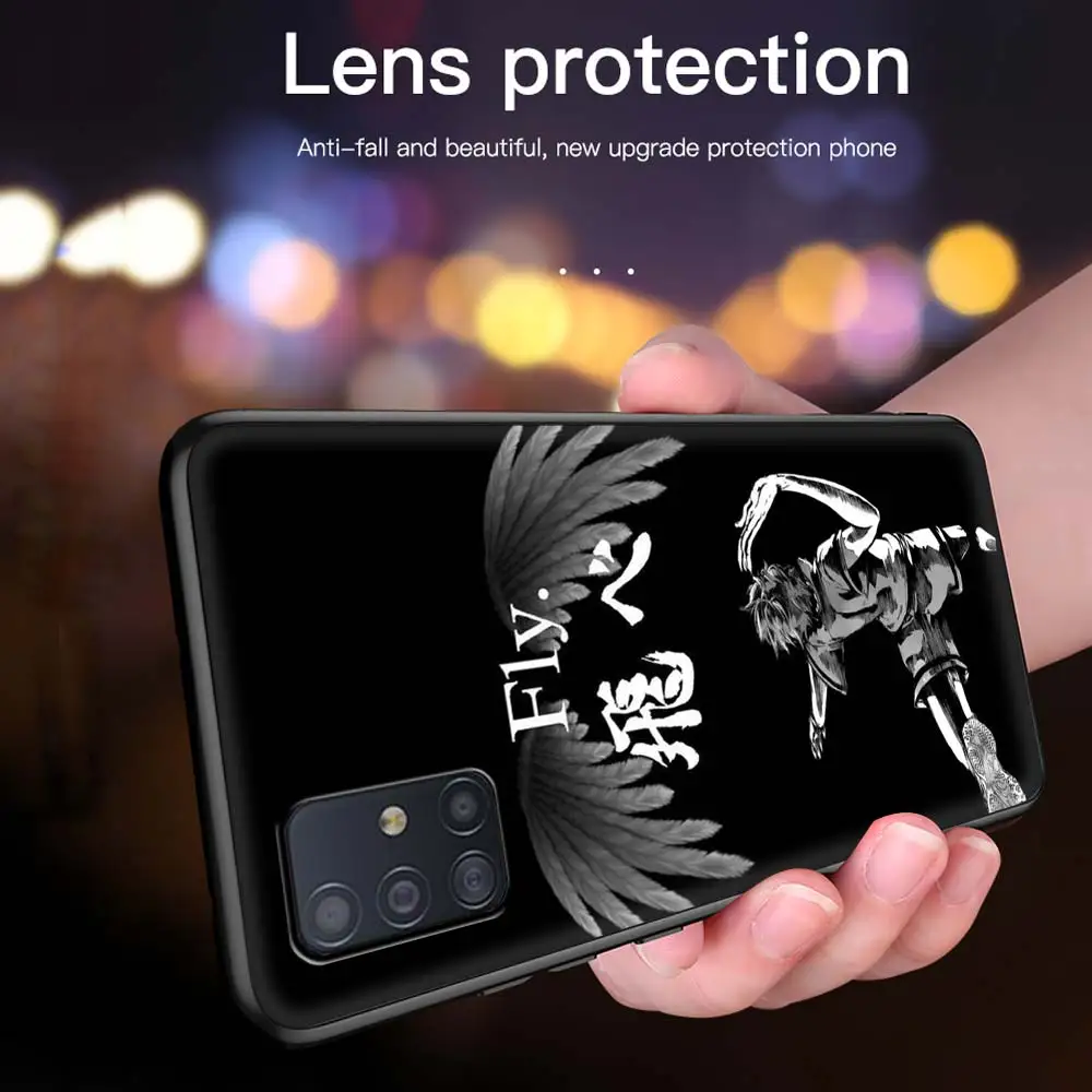 

Haikyuu!! Anime Case For Samsung Galaxy A51 A71 A21s A31 M31 A12 A41 A11 A42 5G M51 M30s Casos Black Soft Phone Fundas