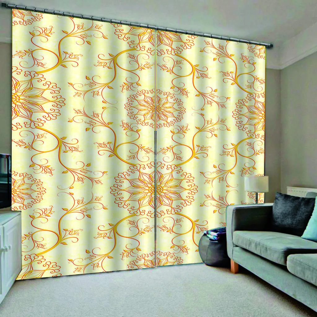 

Digital Print Window Curtain Pattern Curtains For Living Room Bedroom European Style Window Kitchen Curtains