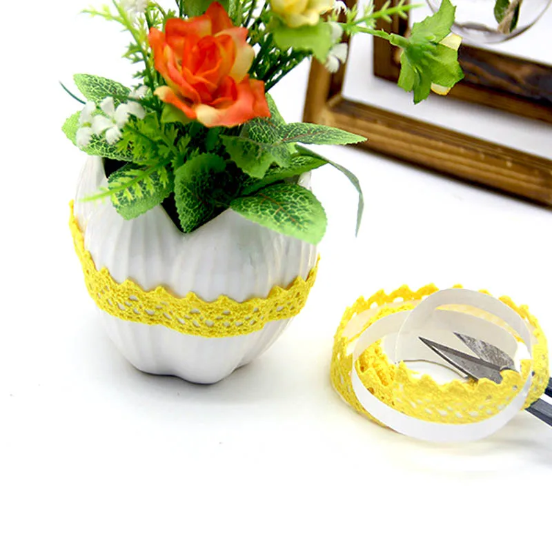 16mm/2Y Pure Colors Lace Ribbon Tape Weaving Handmake Wedding Birthday Party Festival Home Decoration DIY Gift Wrapping Supplies | Дом и сад
