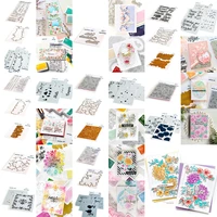 new arrival blooming clear stamp and metal cutting dies for diy scrapbook stencil paper card template photo album craft hot foil