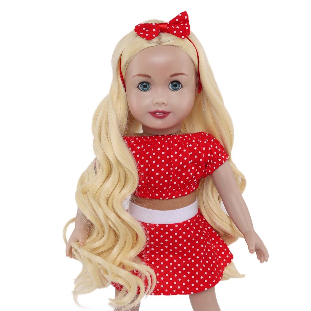 Кукольный парик с длинными вьющимися волосами 18 дюймов | Игрушки и хобби