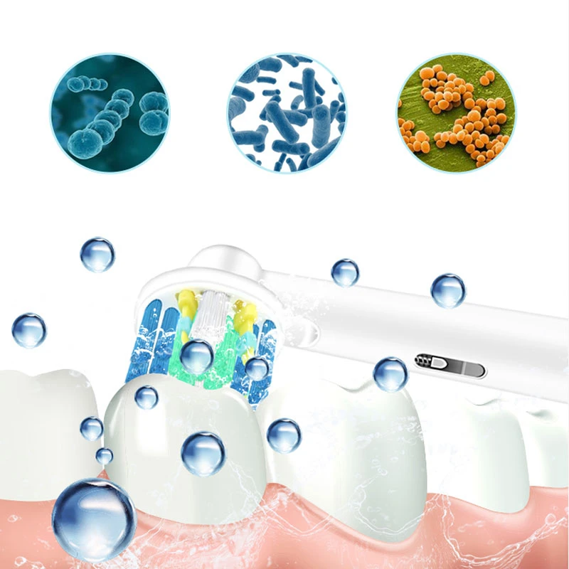 

Electric Toothbrush heads Replacement attachments brush Spare parts 4Pcs/Pack Precision Clean Cross Action 3D White