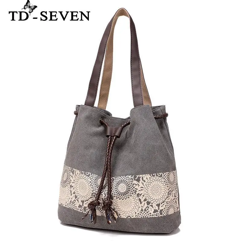 

Богемная холщовая Ретро сумка-тоут в литературном стиле для женщин, сумка на плечо, пляжные сумки, женские многоразовые рабочие школьные до...