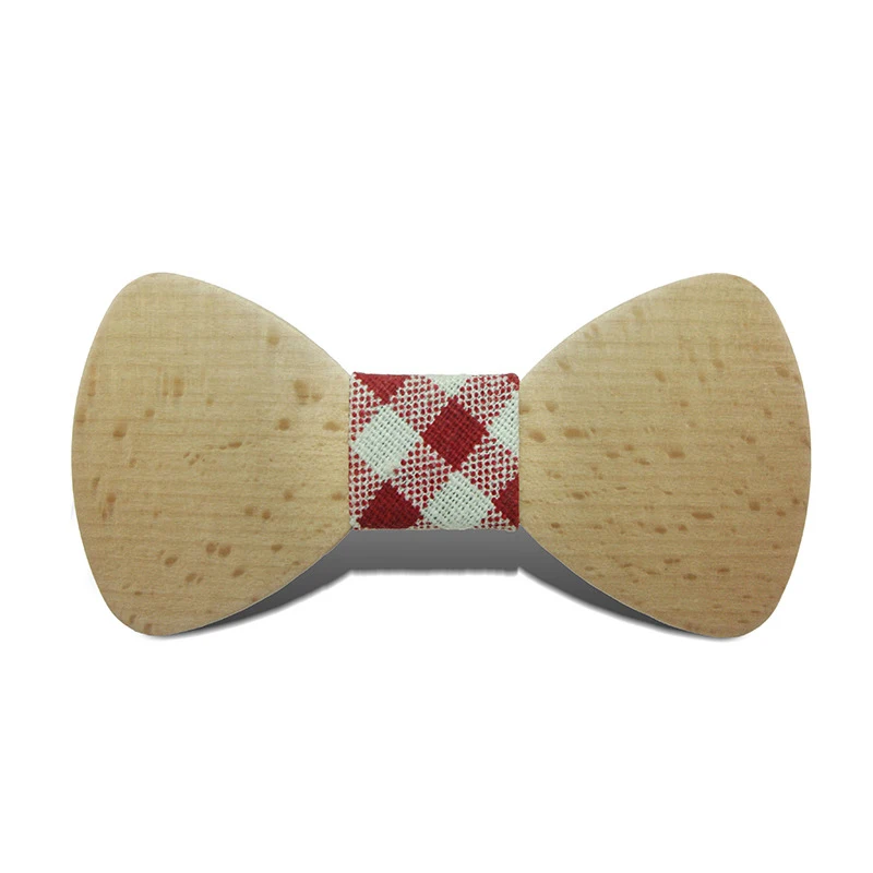 

Linbaiway DIY Wooden Bowtie for Mens Suits Gentleman Bow Ties Handmade Wood Party Bow Ties Butterfly Slim Tie for Man Accessory