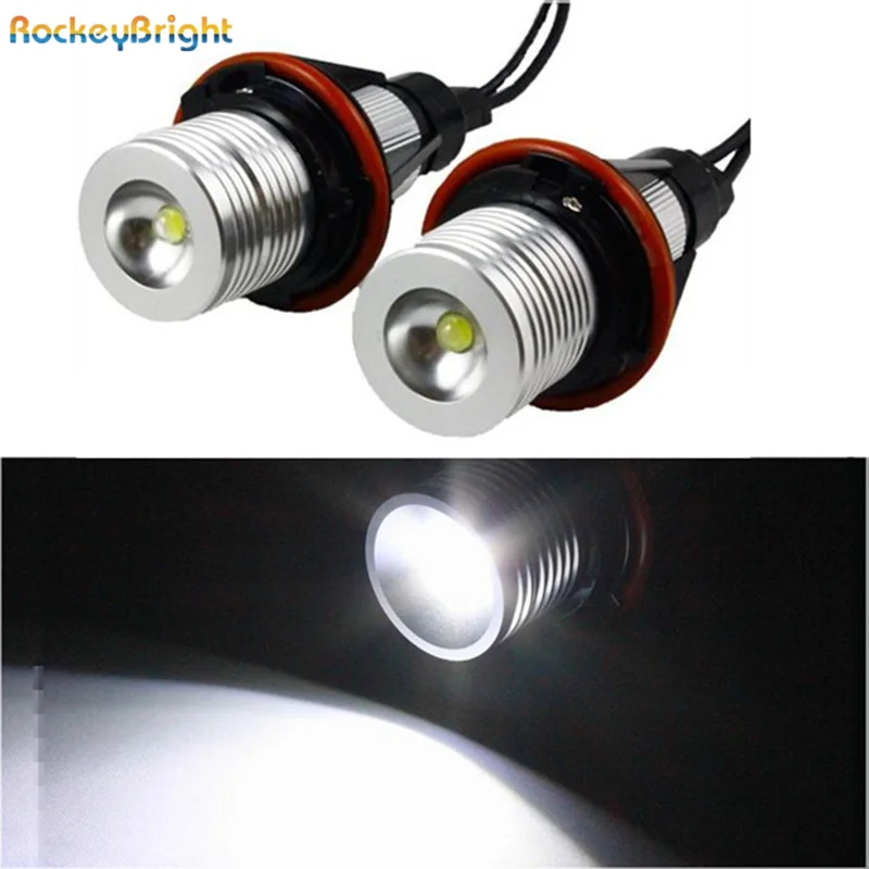 

Rockeybright xenon Белый E39 led angel eyes halo светильник лампа головной светильник для bmw e39 e83 x3 e53 x5 e60 Автомобильные светодиодные габаритные огни «глаза ан...