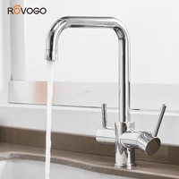 rovogo filter kitchen faucets with drinking water faucet 3 in 1 kitchen faucet with water purification features mixer tap crane