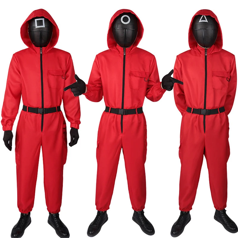 

2022 Anime Game Cosplay Costume Cute Adult Kid Women Men Halloween Party Stage Show Jumpsuit Sets Black Red Green Purple Orange