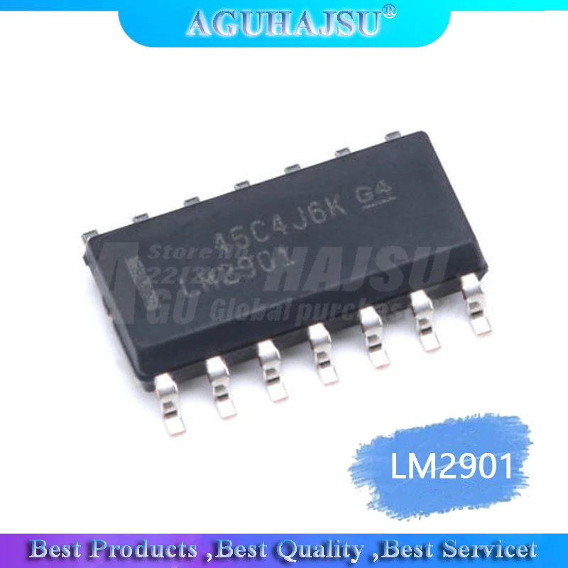 10 шт./лот компаратор LM2901 LM2901DR LM2901DT SOP14 четыре напряжения новый оригинальный |