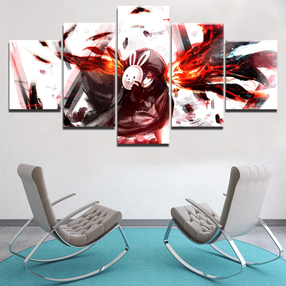 Постер с принтом для домашнего декора 5 шт. Токийский Гуль тоука Кирисима