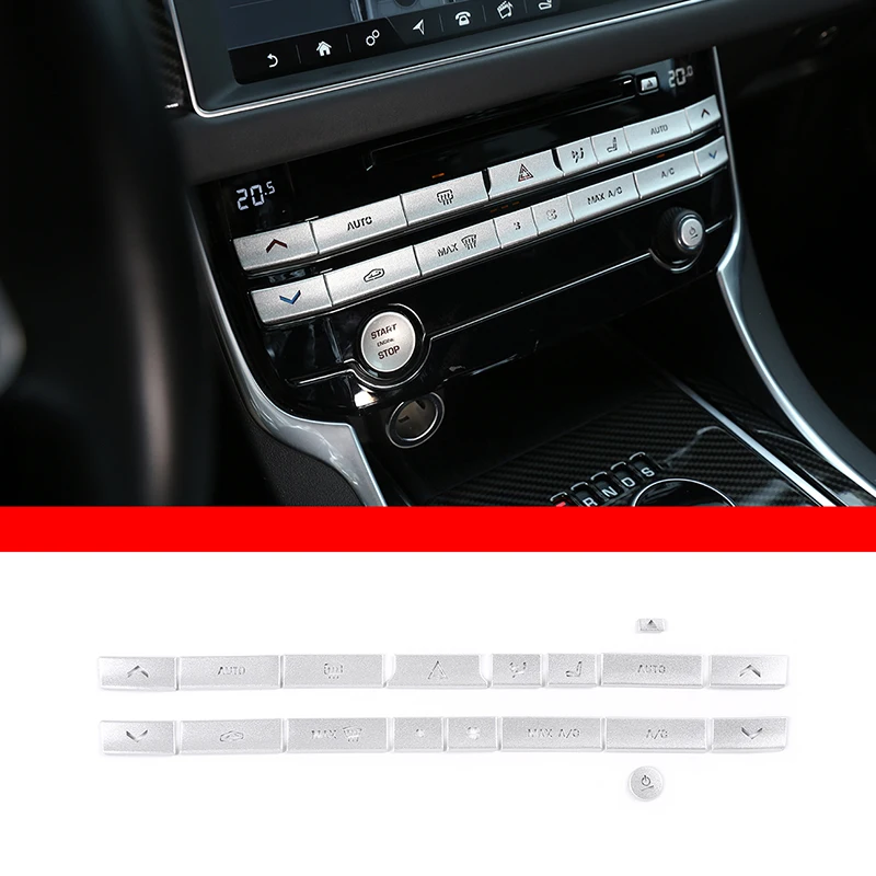 

For Jaguar XF XFL 16-20 XE XEL 15-19 Central Control Air-Conditioning Button Decoration Sticker F-PACE Modification Accessories