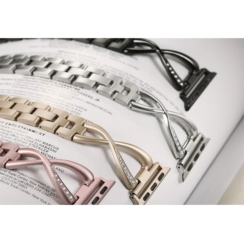 

Link bracelet strap for apple watch band 42mm 38mm 44mm 40mm iwatch series 6/SE/5/4/3/2/1 stainless steel watchband accessories