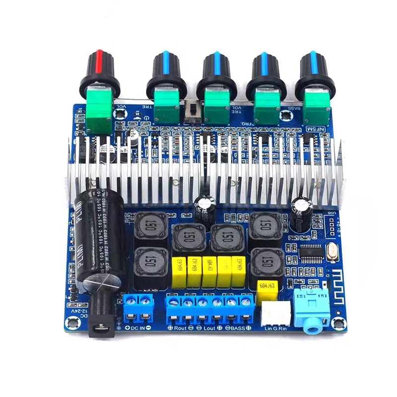 TPA3116 Bluetooth 5 0 стерео сабвуфер усилитель платы 2 1 канала 2X50W + 100W Бас AMP Home HIFI аудио |