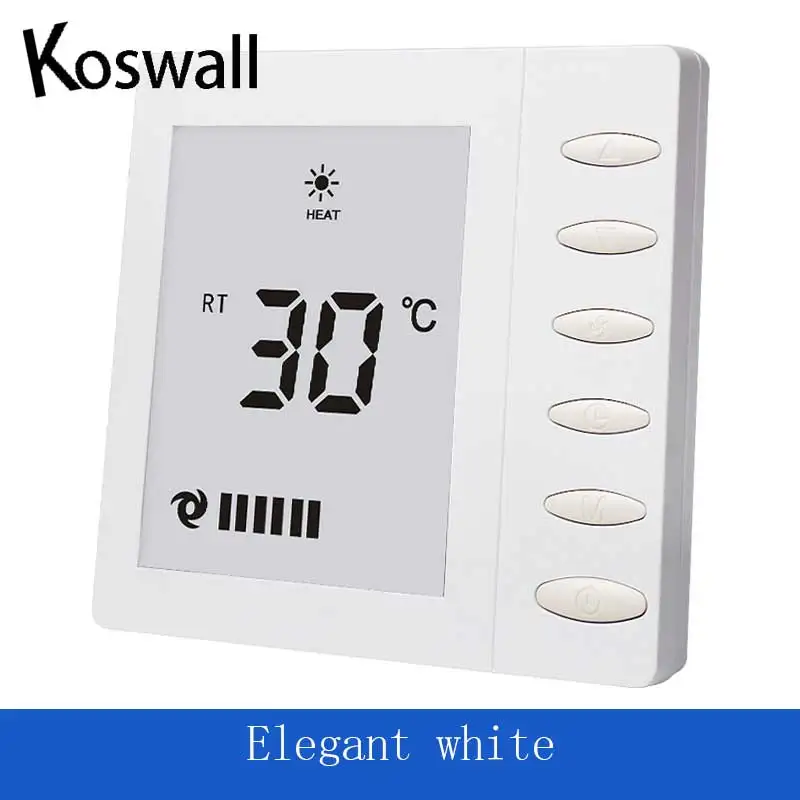 

air-conditioning LCD screen thermostat fan Thermoregulator Temperature intelligent control thermometer switch panel