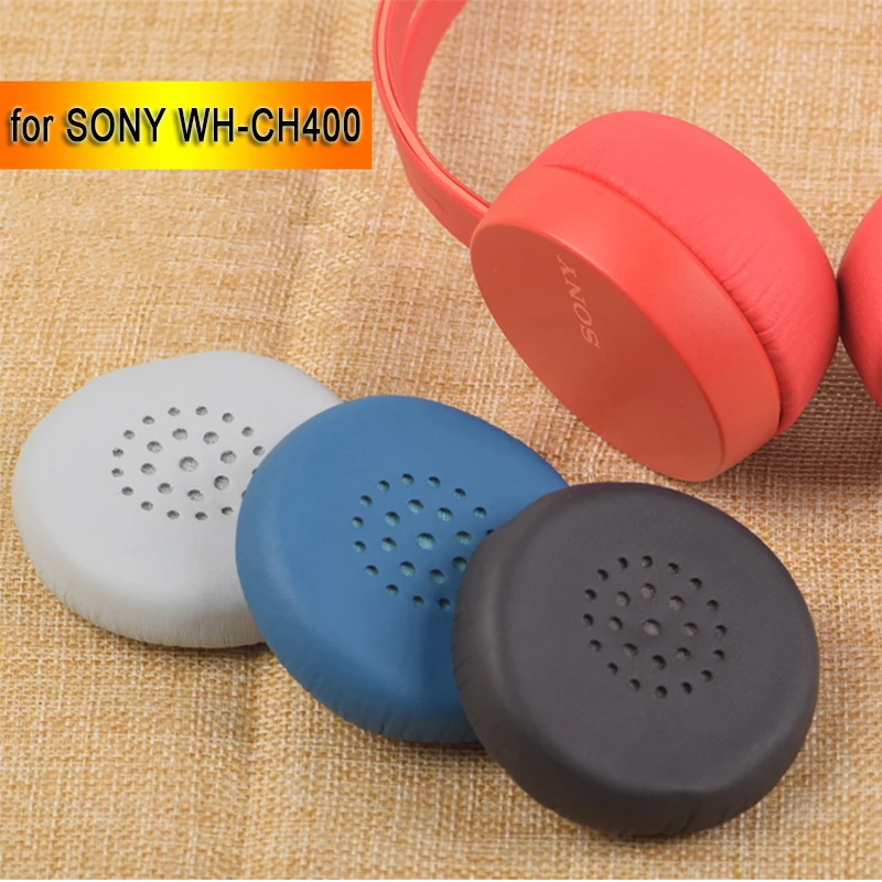 

WH-CH400 Earpads - 1 Pair Replacement Protein Leather Ear Cushion Cover for Sony WH-CH400 CH400 CH 400 Headset