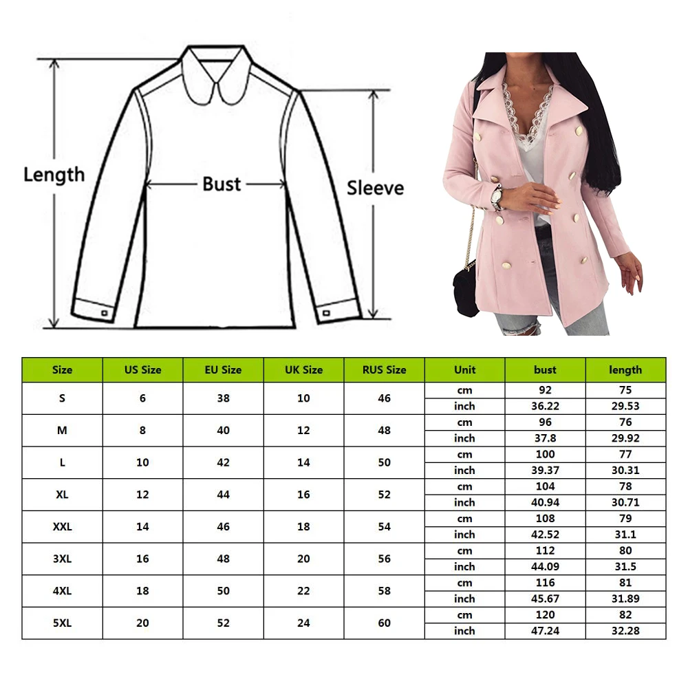 

Women Vintage Double Breasted Blazer Jacket Office Lady Slim Autumn Coat Women Female Thin Jacket Blazer Feminino Chaqueta Mujer