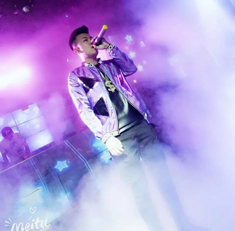 

Men Purple Hyun Flash Casual Jacket Sets (jacket+shorts) Male Fashion Hip Hop Dancer Singer Coat Costumes Stage Clothing