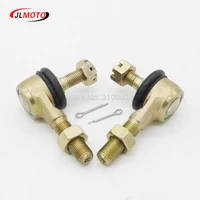 1 pair m10 m12 left right hand thread steering tie rod ends kit fit for china utv go golf kart buggy bike parts