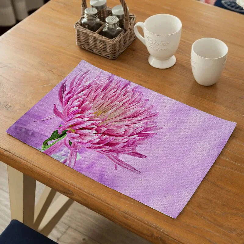 

Fuwatacchi Flower Pattern Table Mat Drink Coaster Table Mat Kitchen Decoration Table Napkin Placemat Dining Accessories