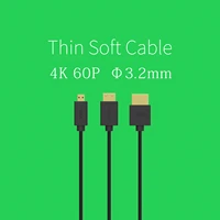 hdmi compatible thin flexible cable hd 4k video data cable slr micro single camera image transmission display cable sdi camera