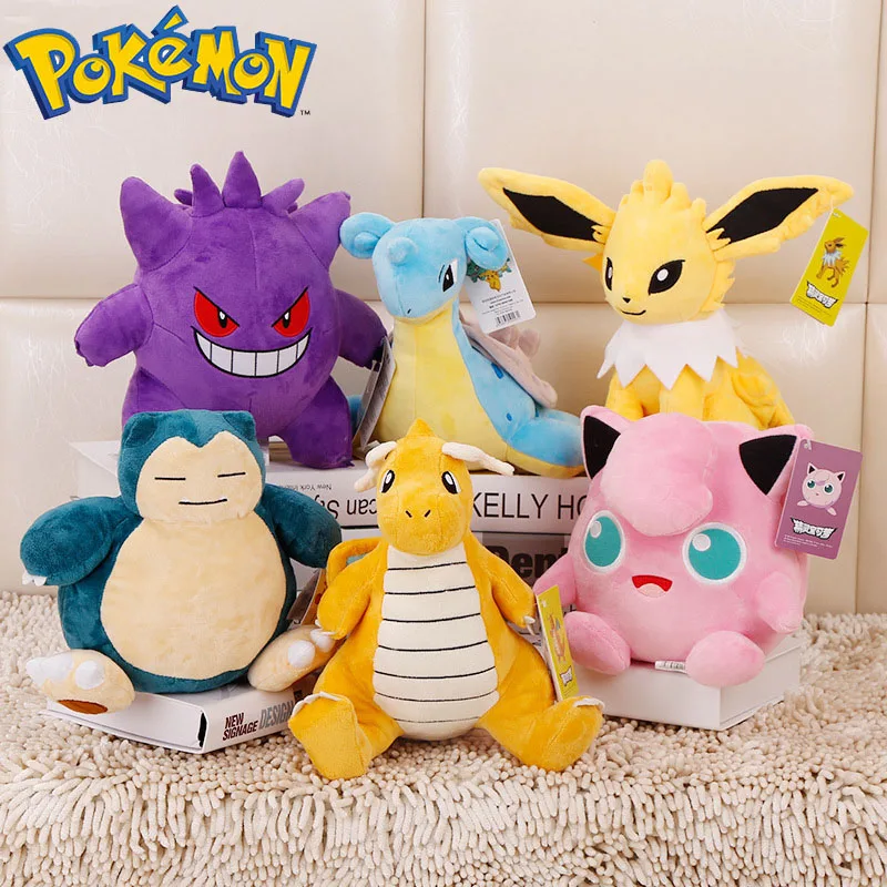 Оригинальный Takara Tomy Покемон Плюшевая игрушка Пикачу мягкая Сквиртл плюшевые