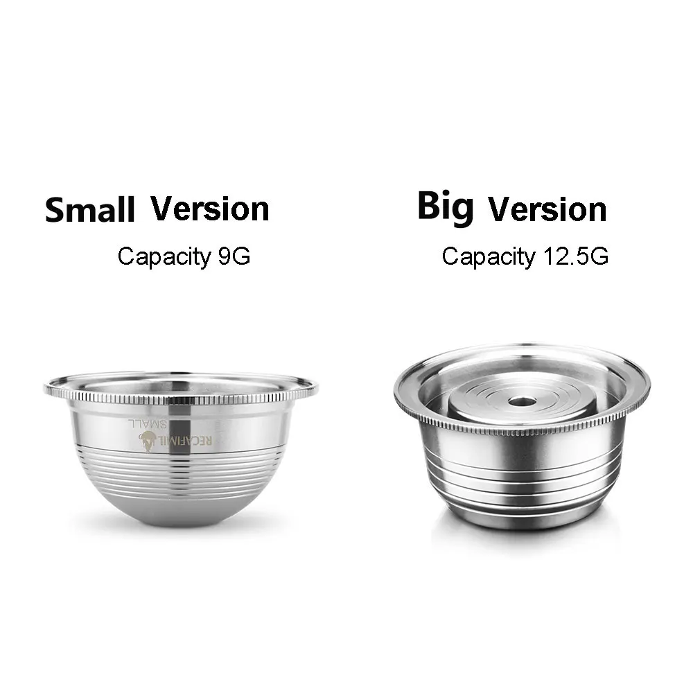 Stainless Steel Coffee Filters For Nespresso Vertuoline Plus& Delonghi ENV150 Refillable Coffee Capsule Pod Vertuo Plus