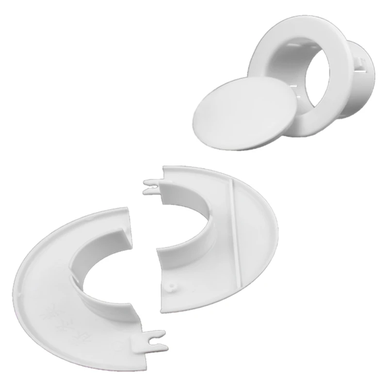 

Plastic vent cover Reserved hole plugging Panel concealer round Air-conditioning pipe Dust plug Decor cap for Home office Hotel