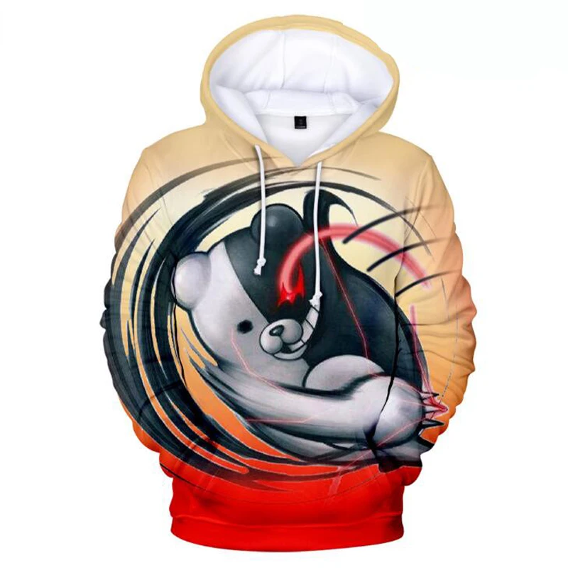 

Anime Super Dangan Ronpa Danganronpa Mono Kuma Monokuma White Black Bear Cosplay Costume 3D Printed Unisex Hoodies Sweatshirts