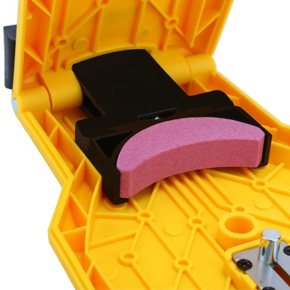 Новая простая точилка для зубьев бензопилы цепной пилы инструмент ЗАТОЧКИ