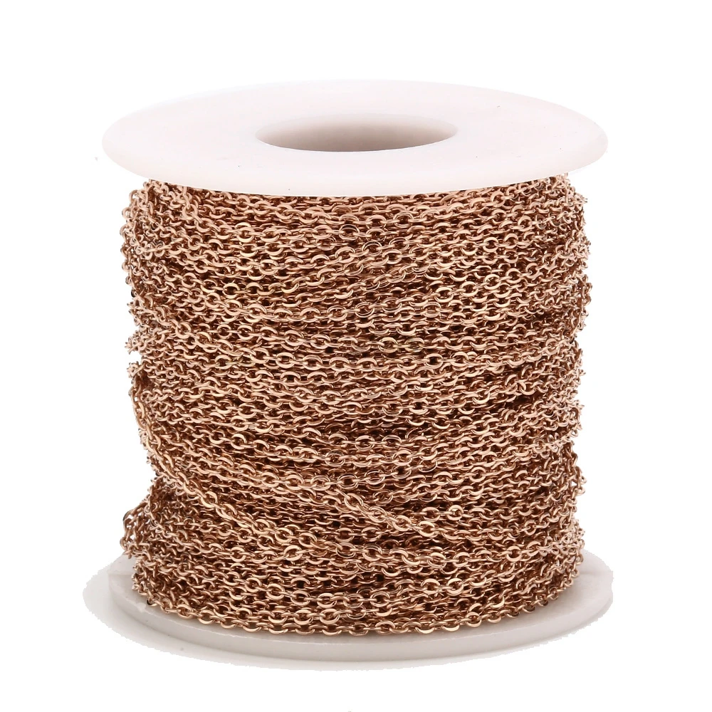 Цепочка из нержавеющей стали для изготовления украшений сделай сам 2 м 1 мм 5